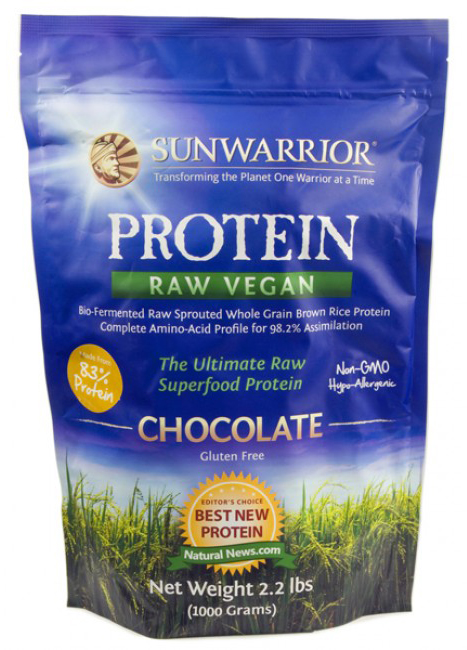 Sunwarrior Protein Schokolade Geschmack