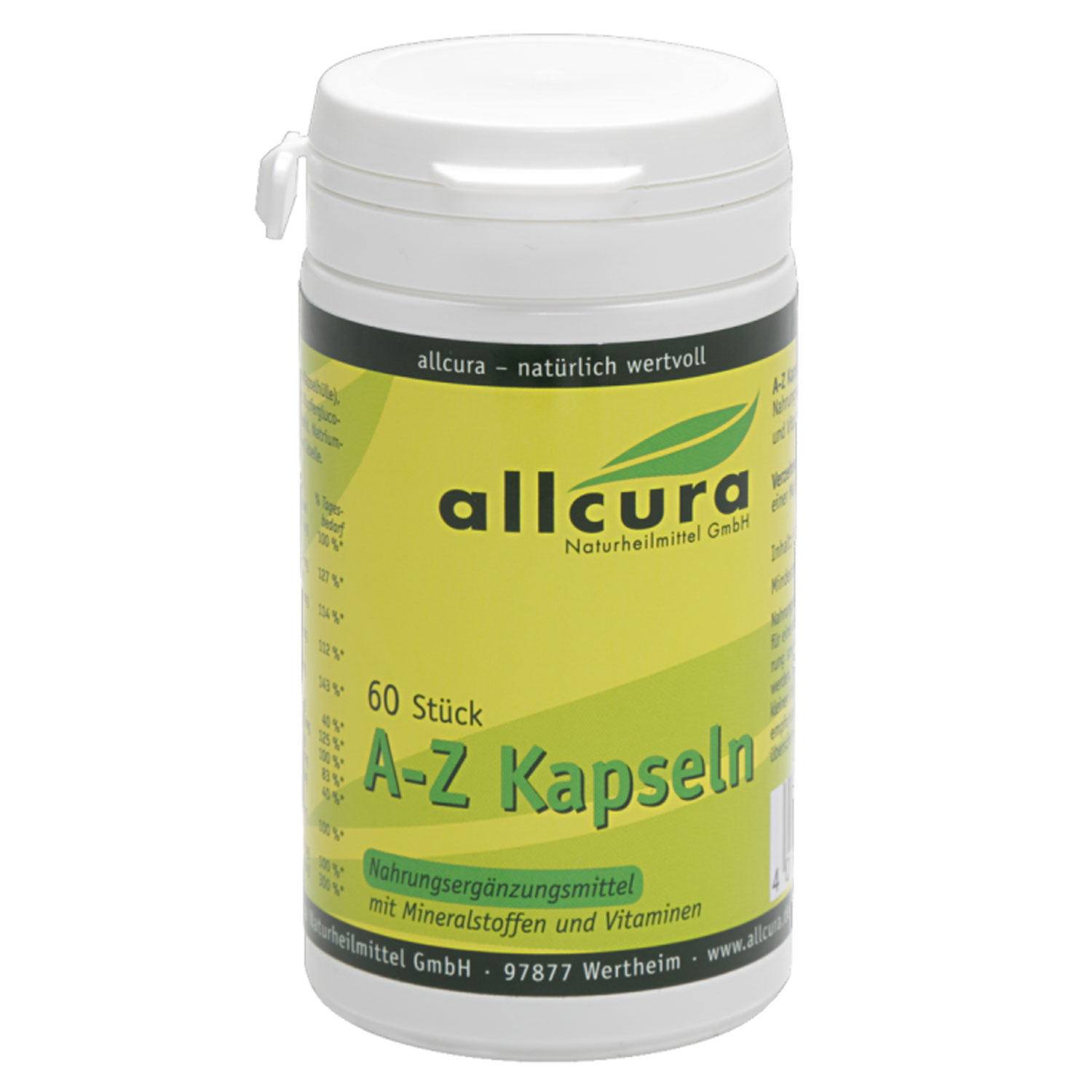 A-Z Kapseln Mineralien und Vitamine von Allcura - 60 Kapseln