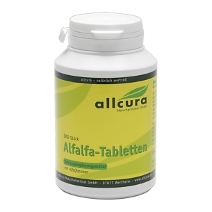 Produktabbildung: Alfalfa von Allcura - 260 Tabletten