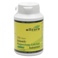 Produktabbildung: Dolomit-Magnesium-Calcium von Allcura - 250 Tabletten