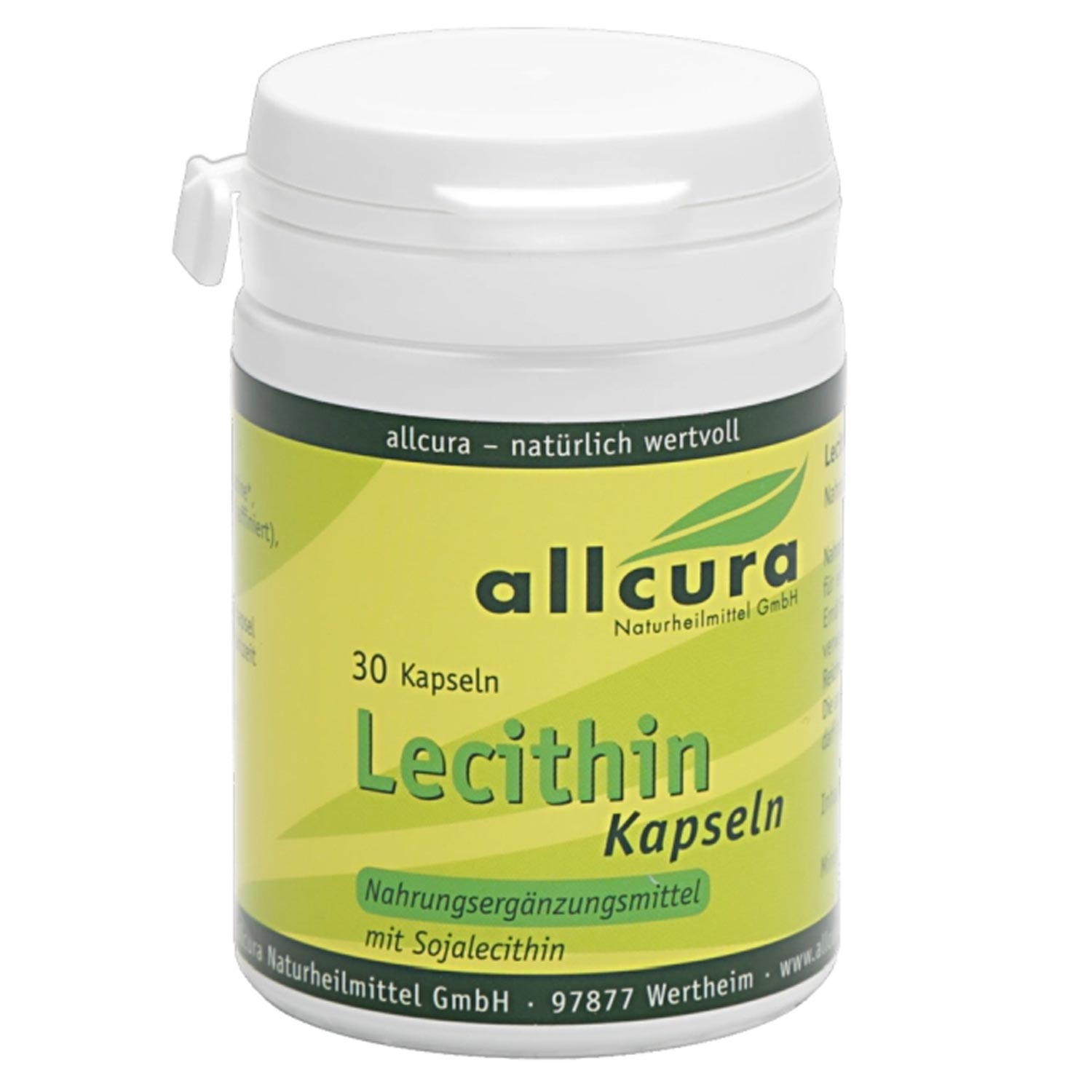 Lecithin von Allcura 500mg - 30 KPS