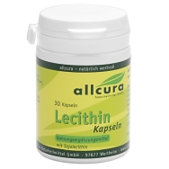 Produktabbildung: Lecithin von Allcura 500mg - 30 KPS