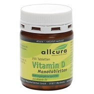 Produktabbildung: Vitamin D Tabletten von Allcura - 250 TBL