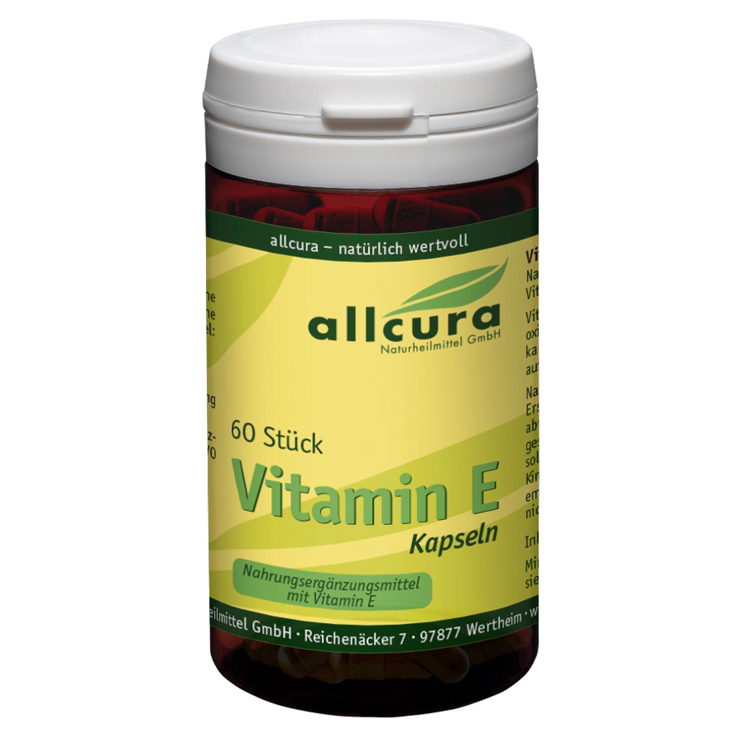 Vitamin E 200 iE von Allcura - 60 Kapseln