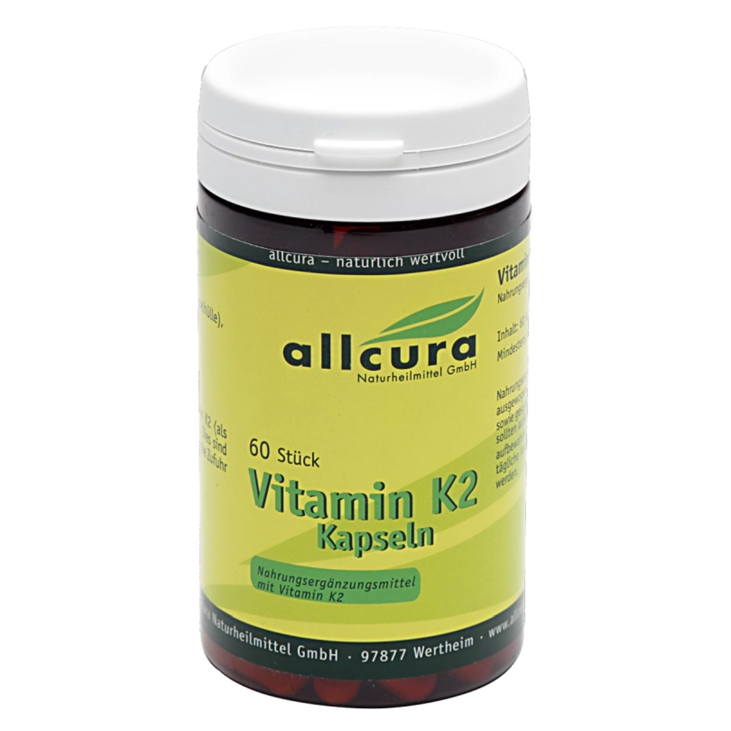 Vitamin K2 Kapseln MK7 all-trans von Allcura - 60 KPS