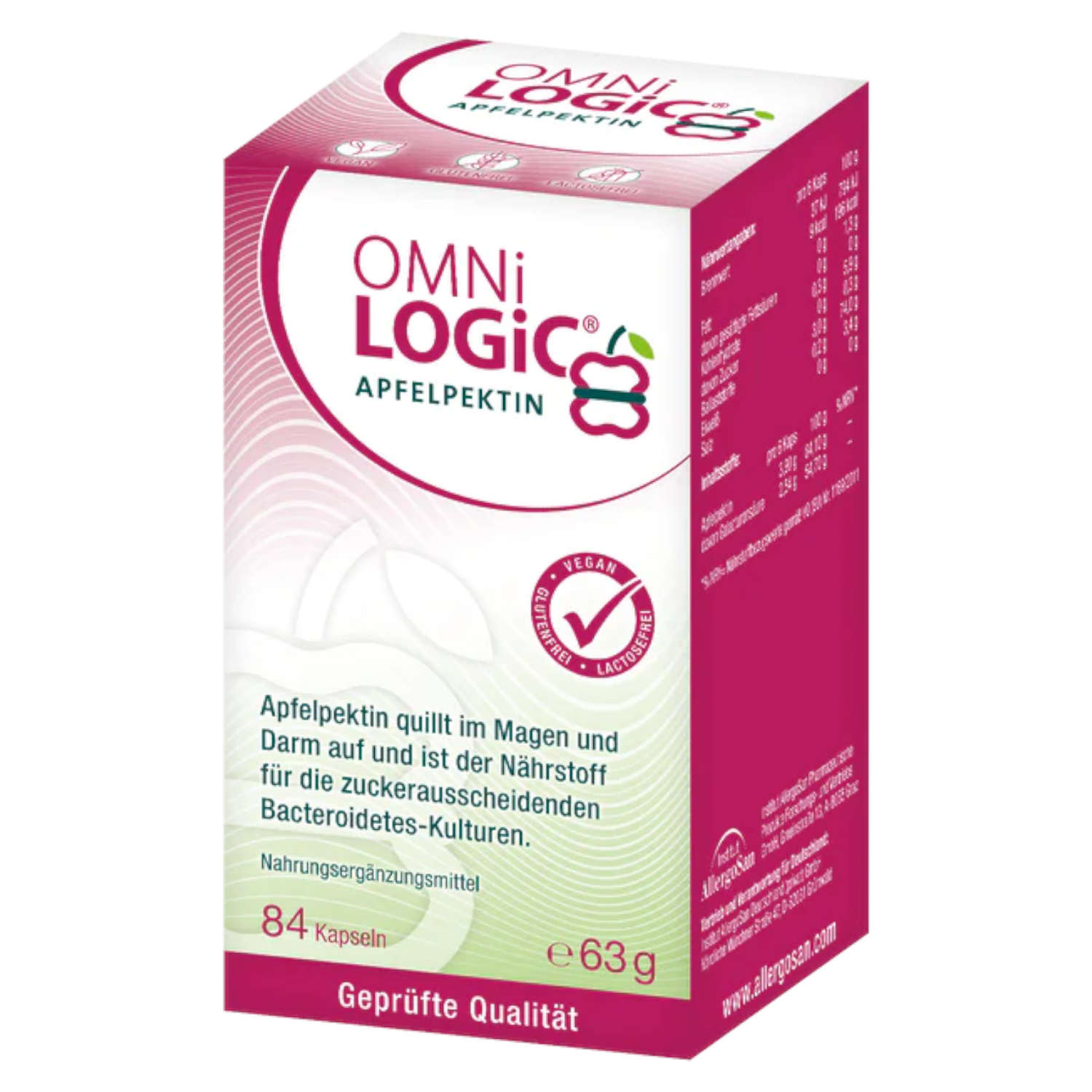 OMNi-LOGiC® APFELPEKTIN - 84 Kapseln