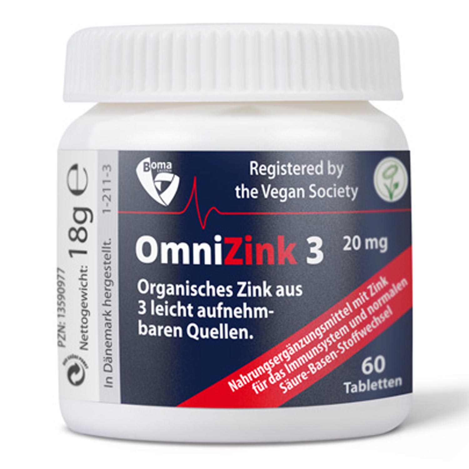 OmniZink 3 von Boma Lecithin GmbH - 60 Tabletten