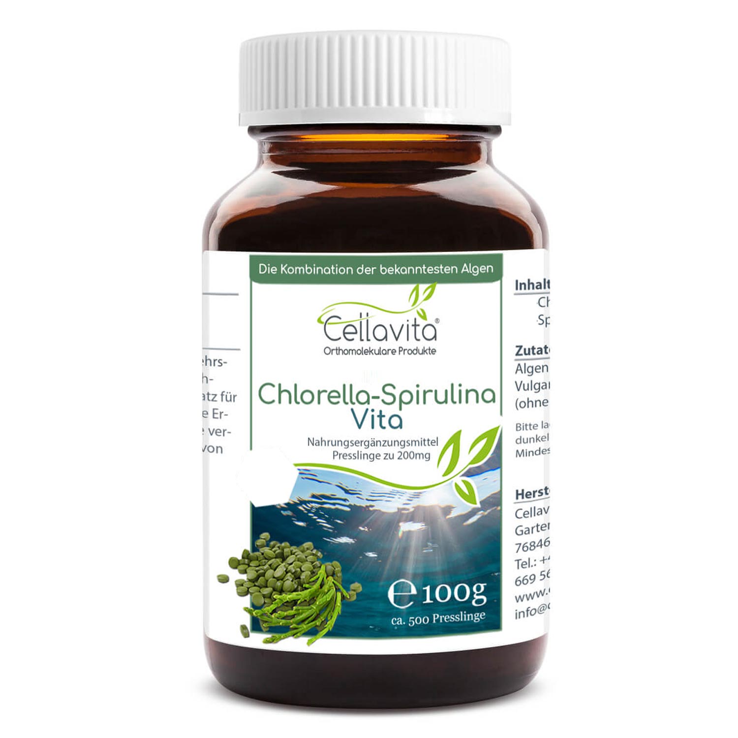 Chlorella Spirulina 100 g von Cellavita
