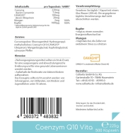 Coenzym Q10 Vita Vorratsbeutel von Cellavita - Etikett Rückseite