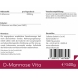 D-Mannose Vita von Cellavita Vorratsbeutel - 500g - Etikett Rückseite