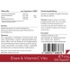 Eisen & Vitamin C Vita Vorratsbeutel von Cellavita - 500 Kapseln - Etikett Rückseite