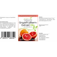 Grapefruitkern-Extrakt Vita Tinktur 100ml von Cellavita - Etikett