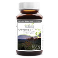 Produktabbildung: Griffonia 5-HTP im Glas von Cellavita