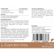 L-Carnitin Vita 500 Kapseln von Cellavita - Etikett Rückseite