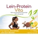 Lein-Protein Vita Proteinshake von Cellavita - Etikett Vorderseite