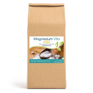 Magnesiumcitrat Vita mild 500 KPS von Cellavita Etikett
