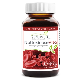 Nattokinase Vita (Das Plus für Blut & Zelle) 90 Kapseln von Cellavita