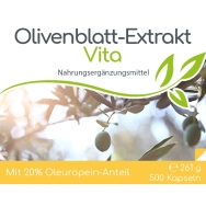 Olivenblatt-Extrakt Vita von Cellavita - Etikett vorn