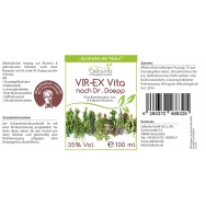 VIR-EX Vita Tinktur von Cellavita - Etikett
