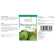 Weizengras Vita von Cellavita - 100g - Etikett