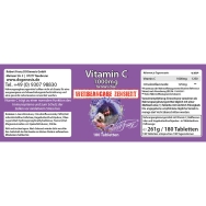 Vitamin C von DOGenesis by Robert Franz - Etikett