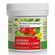 Produktabbildung: Acerola Vitamin C + Zink Kapseln von Dr. Ehrenberger - 60 Kapseln