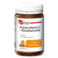 Produktabbildung:  Acerola Vitamin C + Bioflavonoide  von Dr. Wolz - 90g