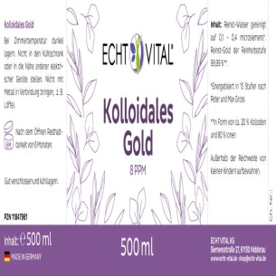 Kollodiales Gold von ECHT VITAL