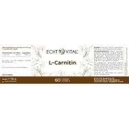 L-CARNITIN von ECHT VITAL - Etikett