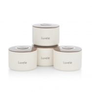 4x 300ml Keramikbehälter für Luvele Pure Joghortbereiter