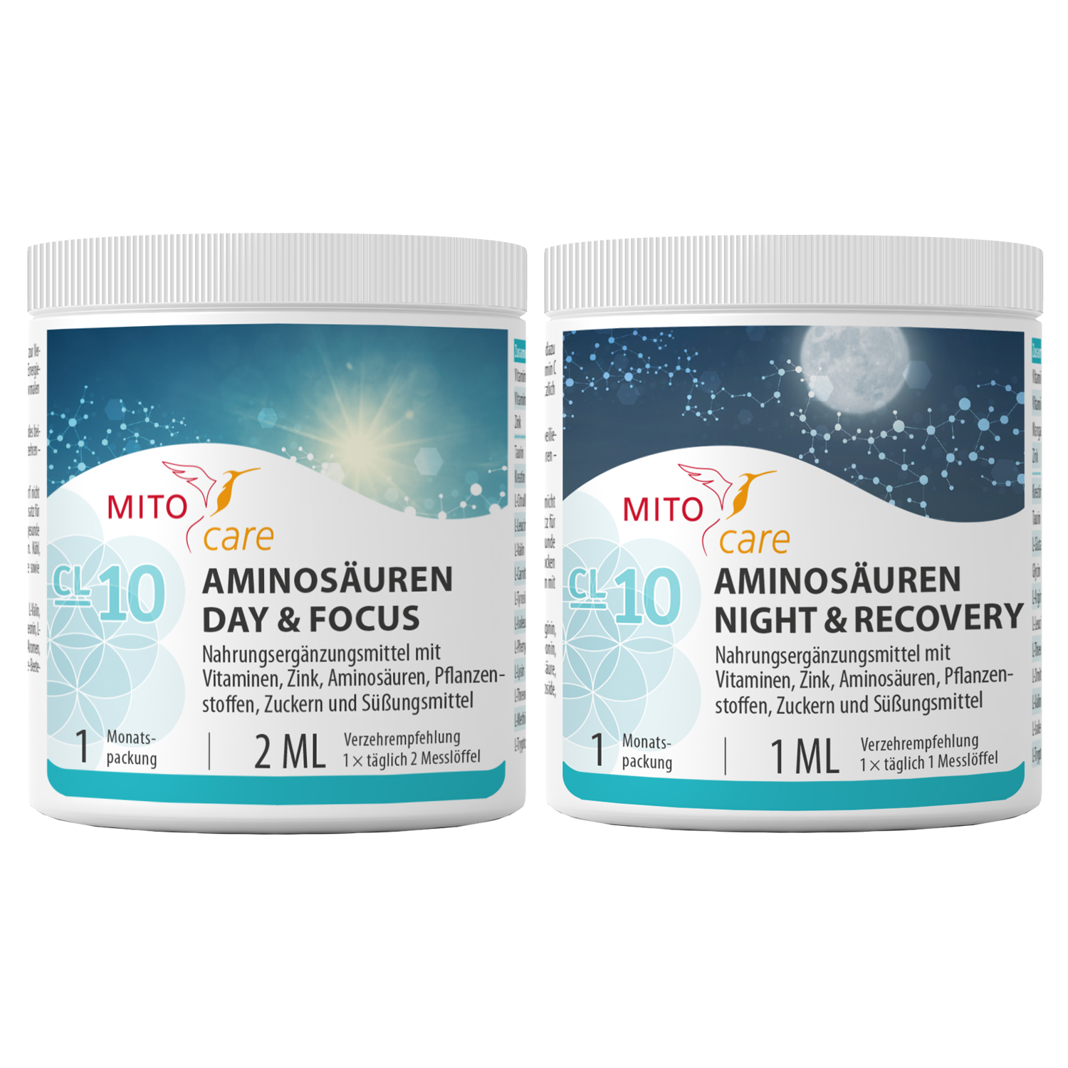 Aminosäuren Day & Night Paket von Mitocare