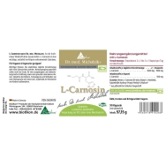 L-Carnosin von Biotikon - Etikett