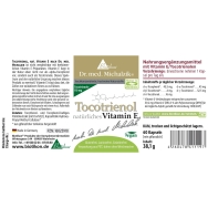 Tocotrienol, nat. Vitamin E von Biotikon - Etikett