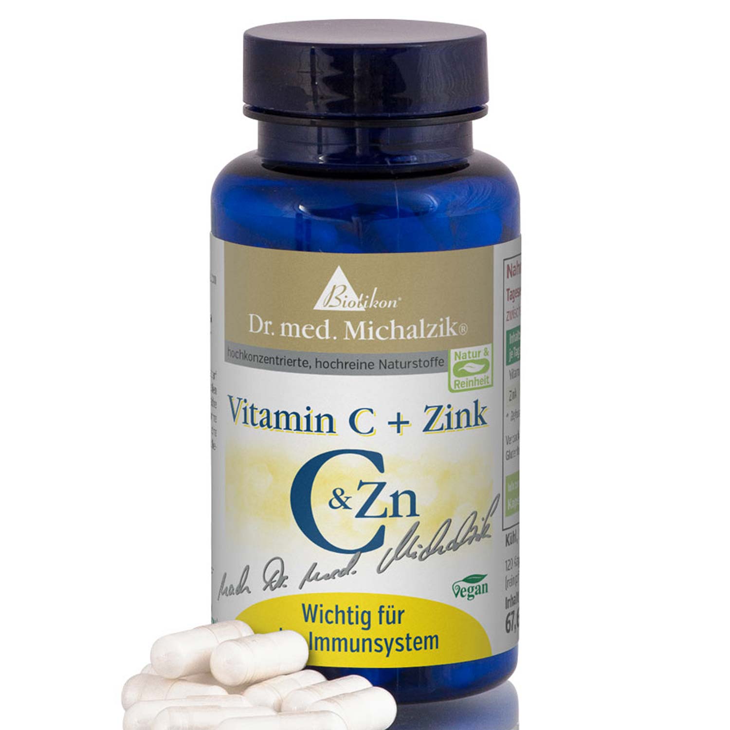 Vitamin C + Zink von Biotikon - 120 Kapseln