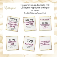 Cellufine® Hyaluronsäure-Kapseln mit Collagen-Peptiden und Q10 – Produktmerkmale