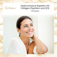 Cellufine® Hyaluronsäure-Kapseln mit Collagen-Peptiden und Q10 – Moodfoto