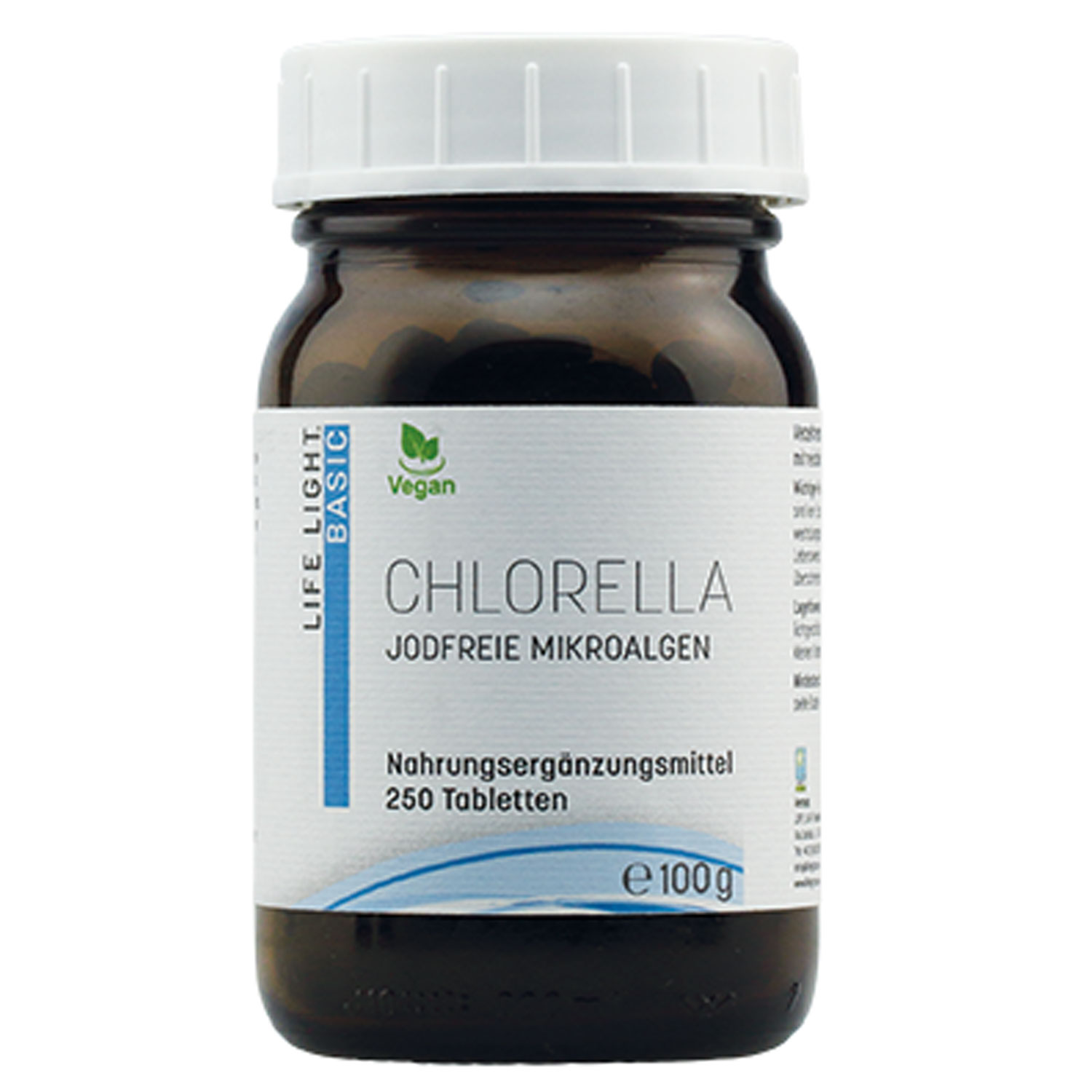 Chlorella Mikroalgen Tabletten von Life Light - 250 Tabletten