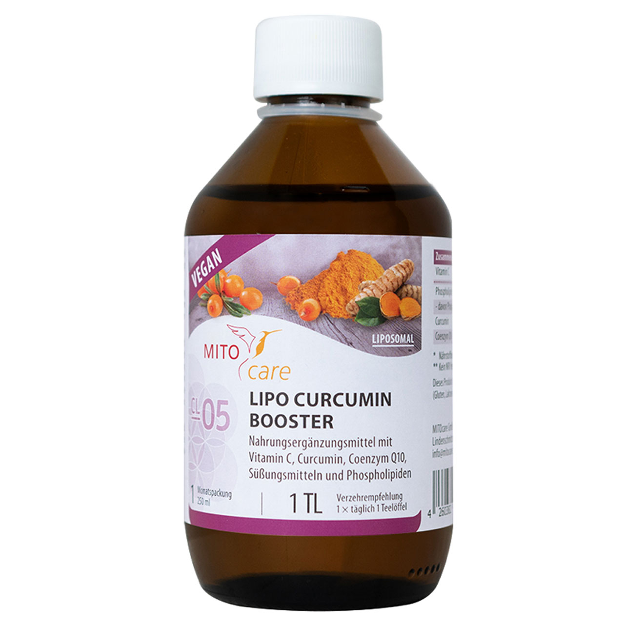 LIPO CURCUMIN BOOSTER von MitoCare - 250 ml