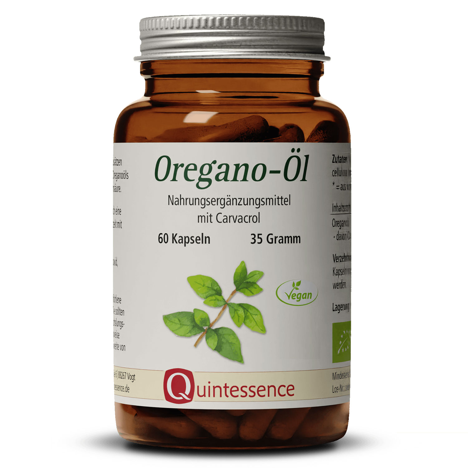 Oregano Öl Kapseln von Quintessence - 60 Kapseln