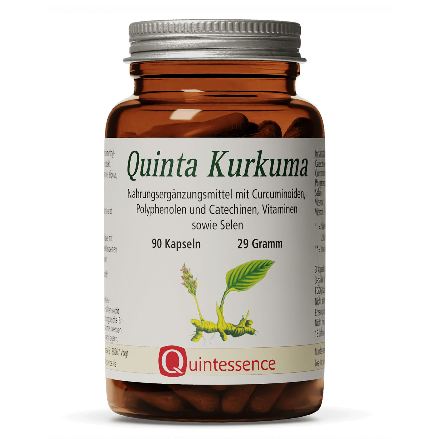 Quinta Kurkuma von Quintessence Naturprodukte - 90 Kapseln