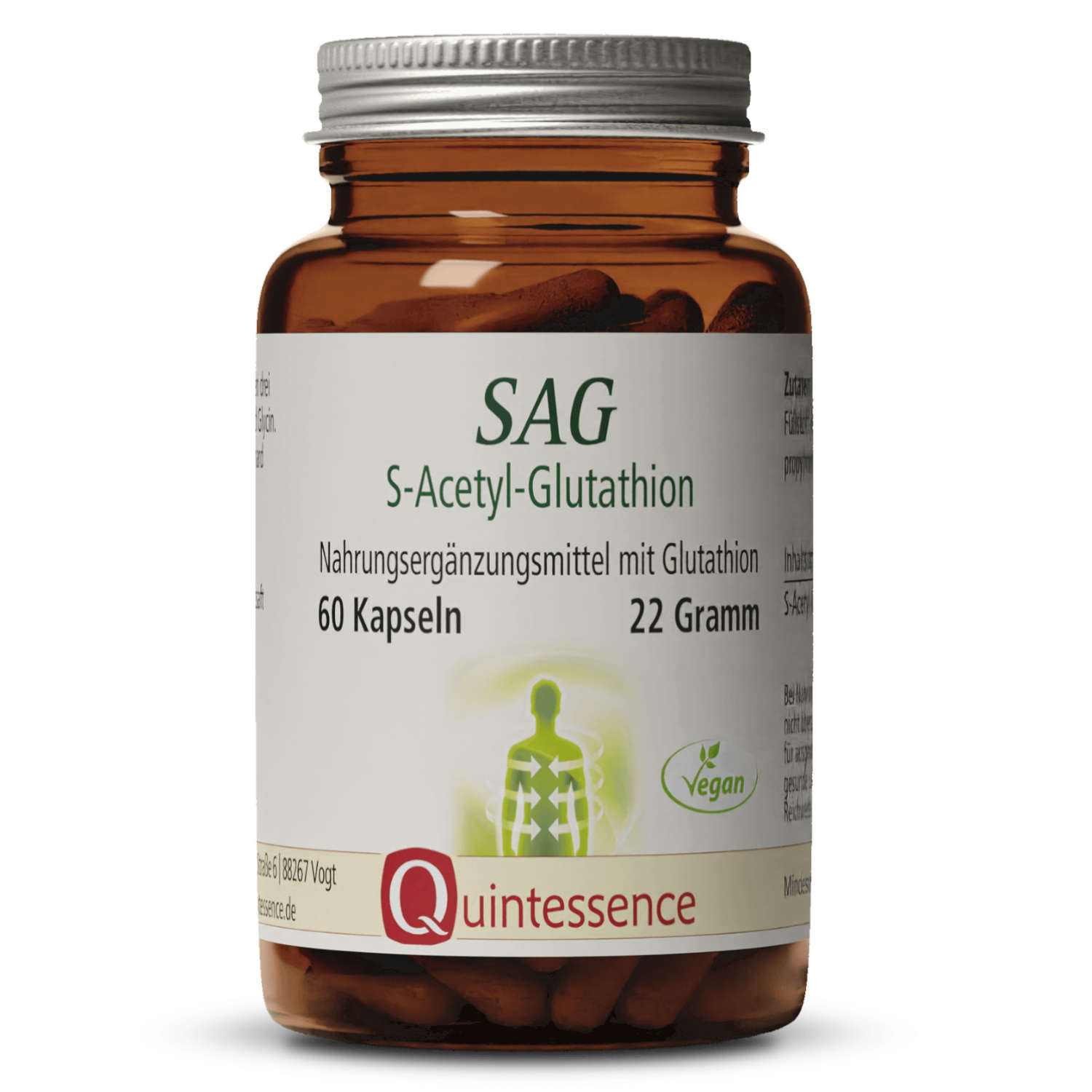 SAG - S-Acetyl Glutathion von Quintessence - 60 Kapseln