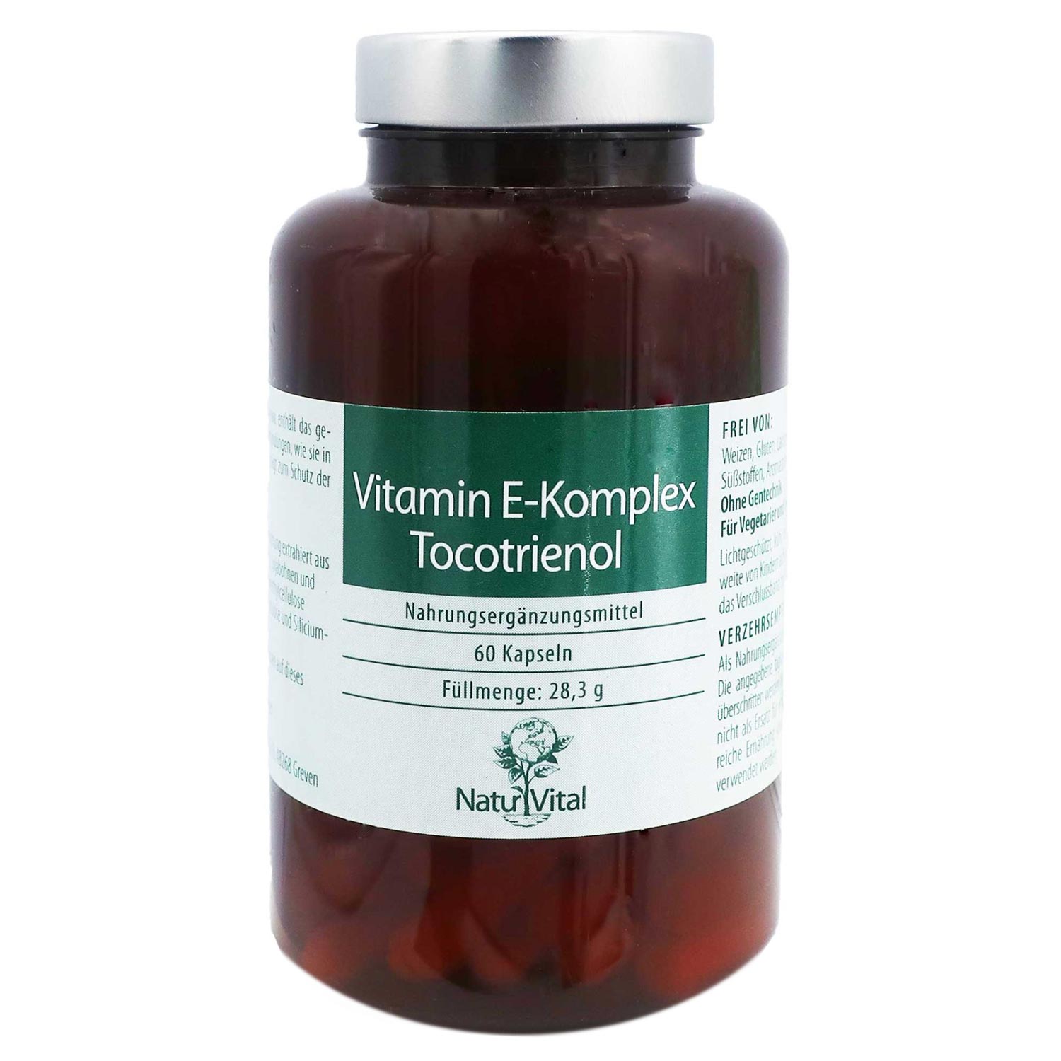 Vitamin E-Komplex Tocotrienol von Natur Vital - 60 Kapseln