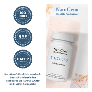 NatuGena 5-HTP 150 - Zertifizierungen