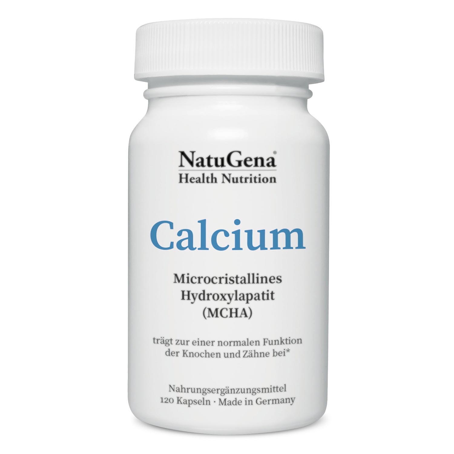 Calcium (MCHA) von Natugena - 120 Kapseln