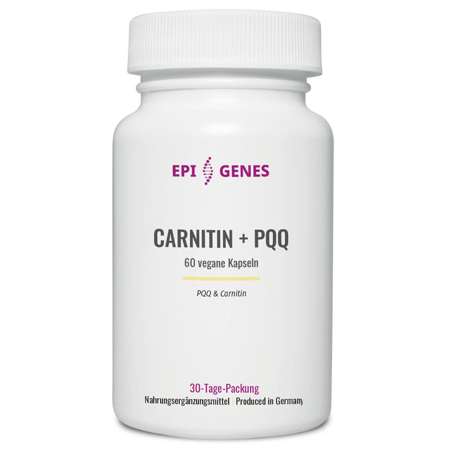 CARNITIN + PQQ von EPI GENES by NatuGena - 60 Kapseln