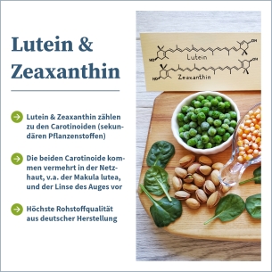Lutein & Zeaxanthin von Natugena - Produktfeatures