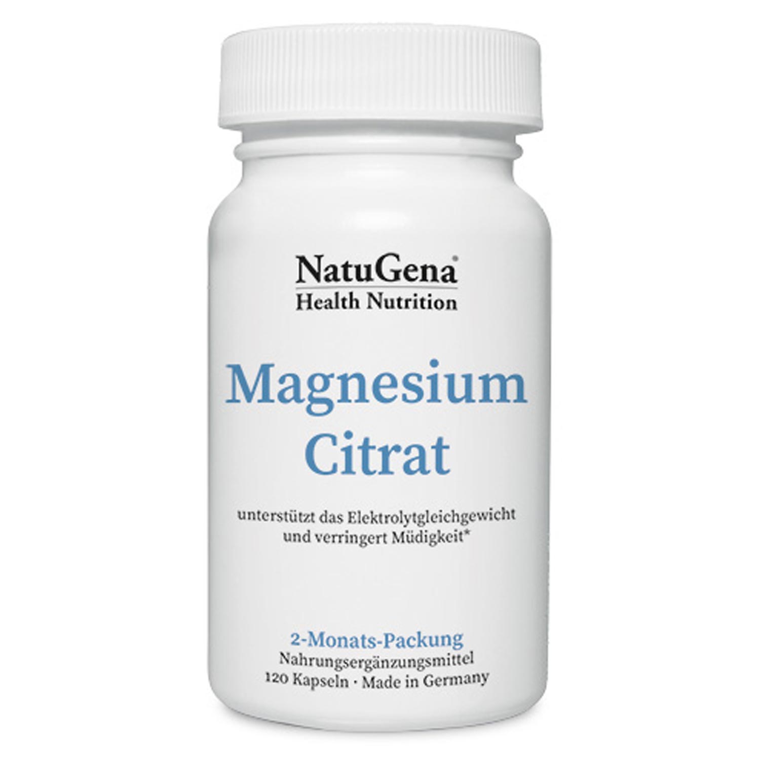 Magnesium-Citrat von NatuGena - 120 Kapseln