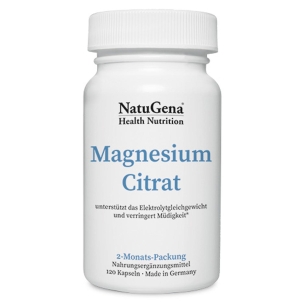 Produktabbildung: Magnesium-Citrat von NatuGena - 120 Kapseln