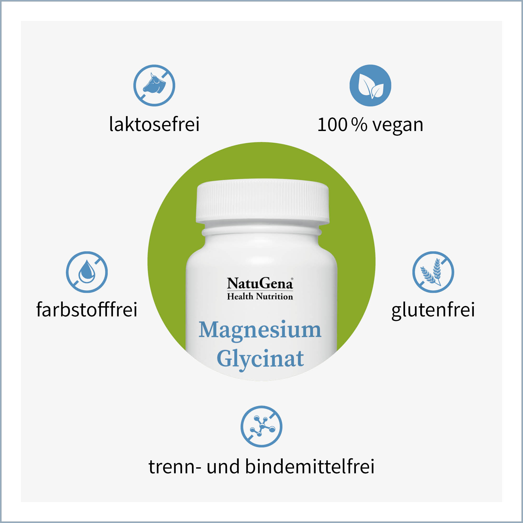 Magnesium-Glycinat von NatuGena - Produkteigenschaften