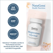 Magnesium-Glycinat von NatuGena - Zertifizierungen